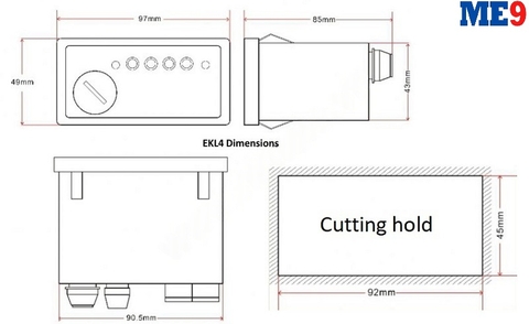 Bộ cảnh báo sự cố đầu cáp EKL4 Andaxing