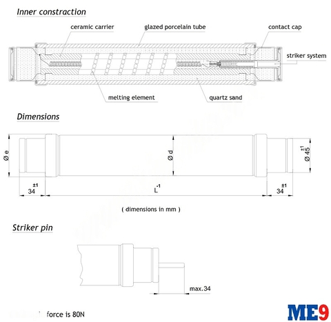 Cầu chì ống trung thế EFO 24kV 125A