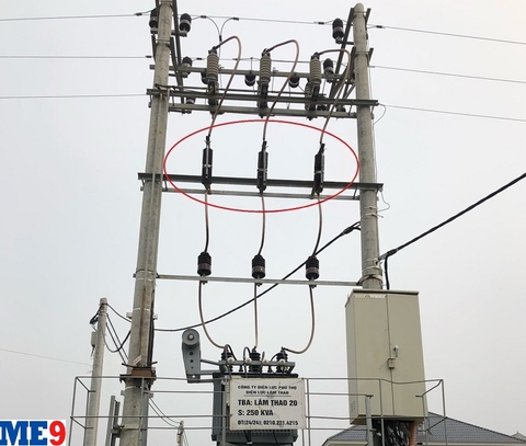 Cầu chì tự rơi 24kV sứ gốm