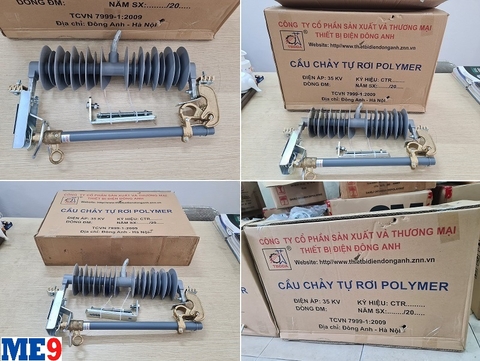 Cầu chì tự rơi 35kV sứ polyme