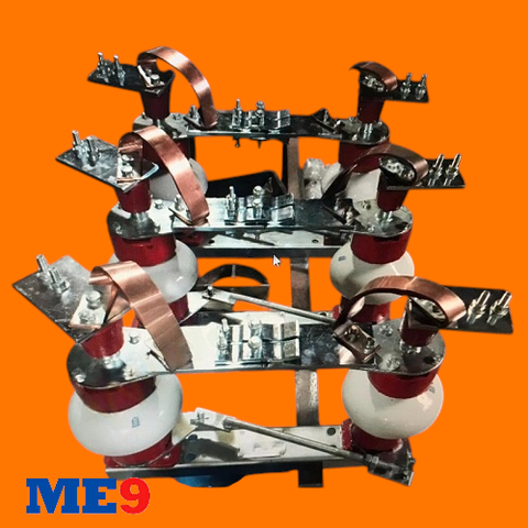 Cầu dao cách ly 15kV chém ngang ngoài trời 2 ổ xoay