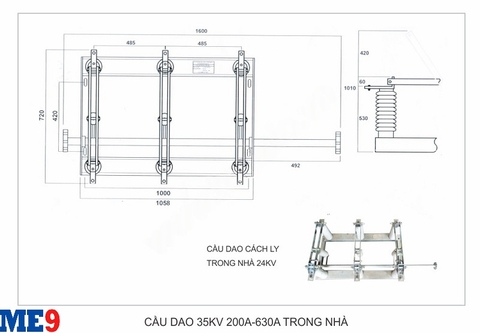Cầu dao cách ly trong nhà