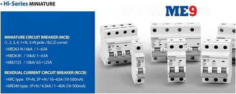 Aptomat Hyundai MCB Hi-Series