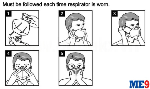 Khẩu trang bảo vệ hô hấp 3M 9001