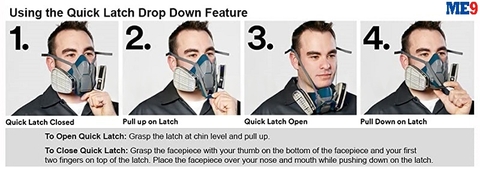 Mặt nạ nửa mặt có then cài nhanh 3M 6501QL, 6502QL, 6503QL