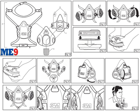 Mặt nạ nửa mặt 3M 7501 7502 7503