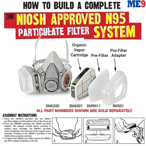 Nắp giữ tấm lọc bụi 3M 501