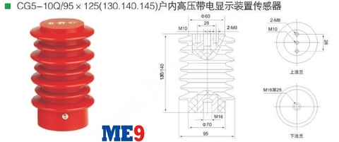 Sứ phát hiện điện áp trung thế 12kV