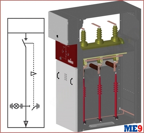 Tủ cầu dao phụ tải đầu vào ra BME-01