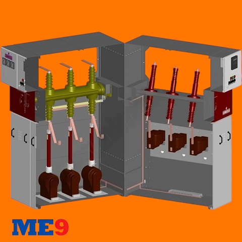 Tủ đo lường với cầu dao phụ tải BME-08