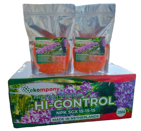 Phân bón tan chậm HI-CONTROL NPK 15-15-15+TE