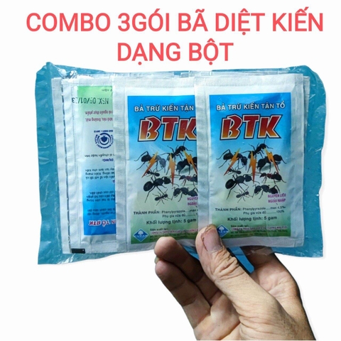 Bả trừ kiến tận gốc BTK (5g) dạng bột tiện lợi