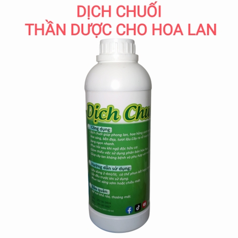 Chế phẩm Dịch Chuối phân hữu cơ vi sinh - chai 1 lít