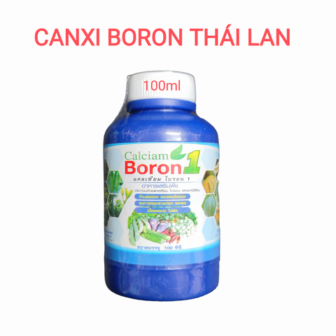 Calciam boron Thái phân bón trung vi lượng. Giúp chắc cây, bông đẹp, đạt trái.