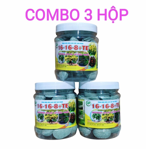 Phân tan chậm hạt bàng 35 viên NPK 16-16-8 dùng cho mọi cây trồng