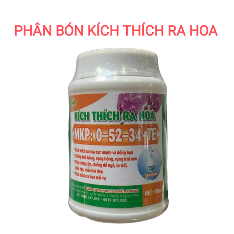Phân bón Kích Hoa NPK 0-52-34 chuyên lan và các loại cây khác, lọ 100g