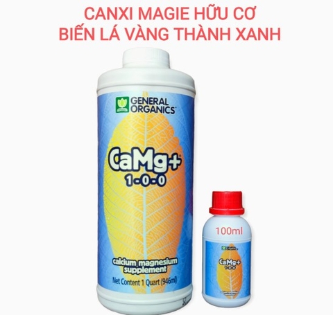 Phân bón hữu cơ CaMg+ 1-0-0 GENERAL ORGANICS nhập Mỹ chiết 100ml Giúp cây lá xanh mướt