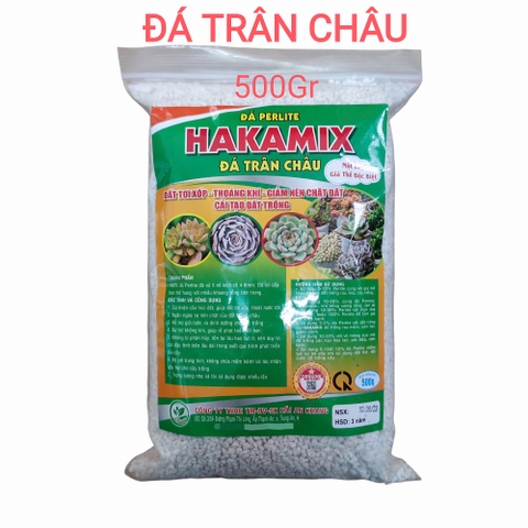 Đá trân Châu Hakamix 500gr, đá Perlite Chuyên trồng sen đá và sương rồng, kiểng lá