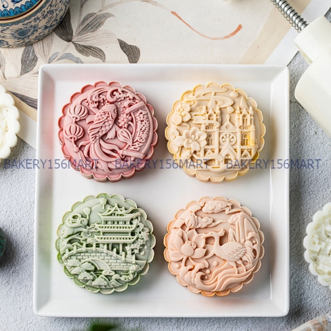 150G 200G Khuông Trung Thu 4 Mặt Hạc Đình 3D