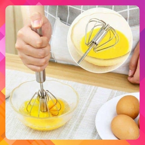 CÂY  ĐÁNH TRỨNG INOX CÓ TRỤC XOAY TỰ ĐỘNG