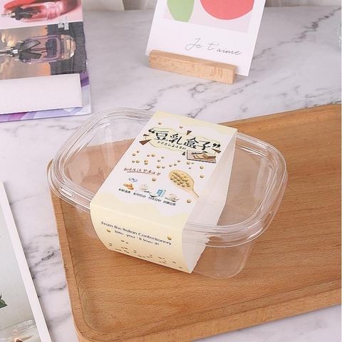 💚💙💜 Hộp nhựa pet hình chữ nhật XY092 (set 10 hộp)