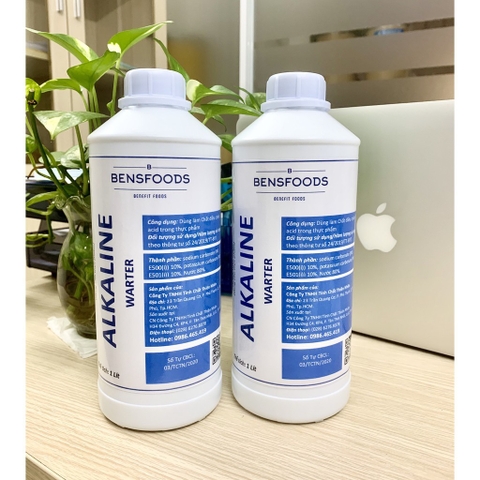 NƯỚC TRO TÀU (ALKALINE WARTER) -bensfoods 1lít - 5 lít