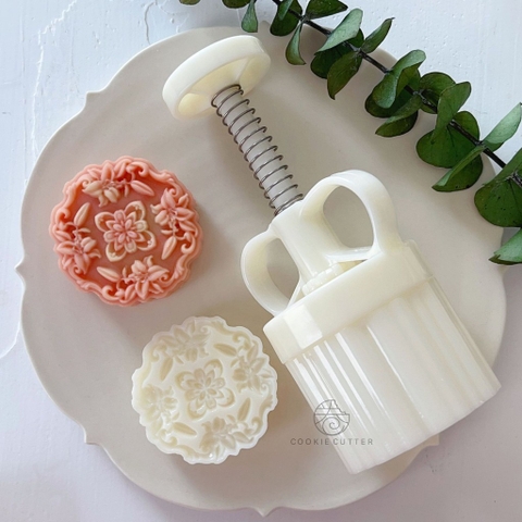 Khuôn Trung Thu Hoa Loa Kèn Ba Chiều 75G