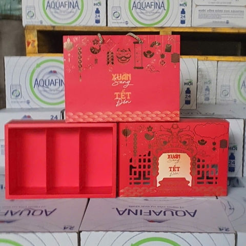 Set 5 Hộp Đựng Quà Tết Hội Lân