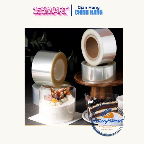 [LẺ 1 MÉT]  Mica cuốn thành bánh kem, cuộn mica bọc thành bánh in hình