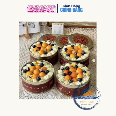 5 Hộp Thiếc Tròn Đựng Tiramisu, Bánh Lạnh, Socola, Đựng Hạt Siêu Hot