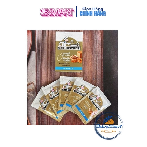 Men nhí Hộp 5 gói  - Men nở Ngọt 11gam/gói  nhãn vàng hiệu đầu bếp SAF - Instant 55g