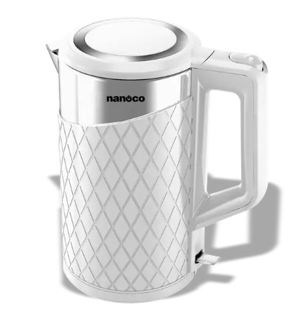 Ấm siêu tốc 1.8L màu trắng Nanoco - NKT1817W
