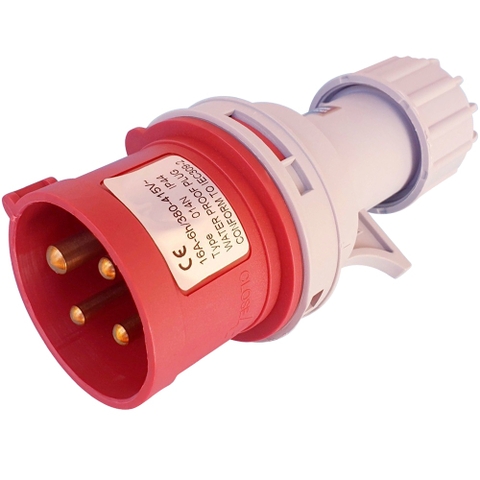 Phích cắm CN (đuôi vặn) IP44 phích 4P 16A