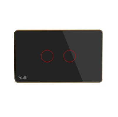 Mặt 2 công tắc cảm ứng chữ nhật CTCU.BLE CN.02T