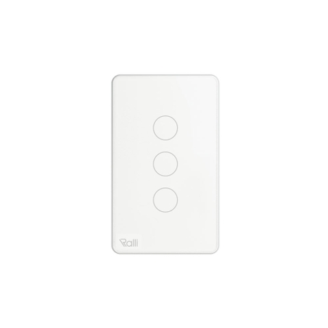 Mặt 3 công tắc cảm ứng chữ nhật CTCU.BLE CN.03T