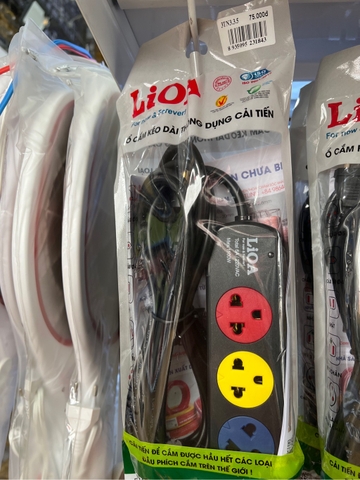 Ổ cắm 3m 3 ổ 3 chấu Lioa 3TN3.3.5