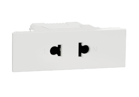 Ổ cắm đơn 2 chấu 16A Schneider size S (AvatarOn A) - bắt vít