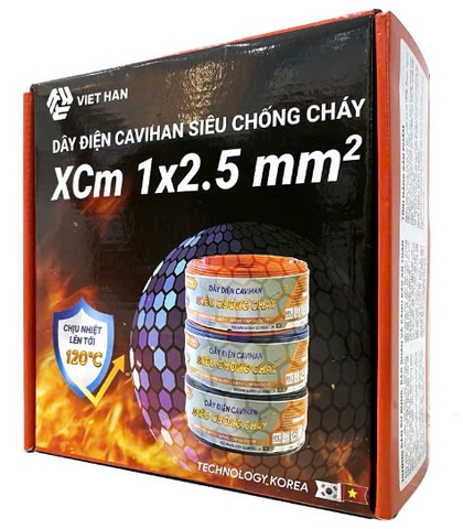 Dây điện chống cháy CAVIHAN XCPO (1 Cuộn/100 mét)
