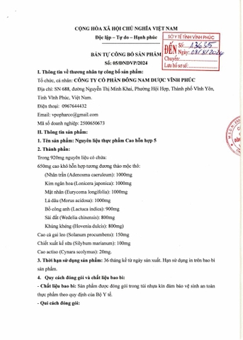 Cao Hỗn Hợp Tự Công Bố 5