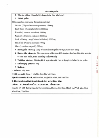 Cao Hỗn Hợp Tự Công Bố 1