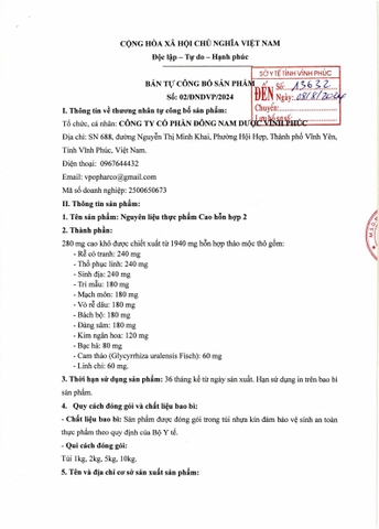 Cao Hỗn Hợp Tự Công Bố 2