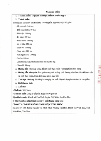 Cao Hỗn Hợp Tự Công Bố 2