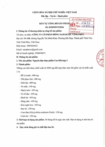 Cao Hỗn Hợp Tự Công Bố 4