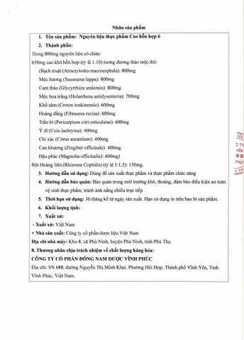 Cao Hỗn Hợp Tự Công Bố 6