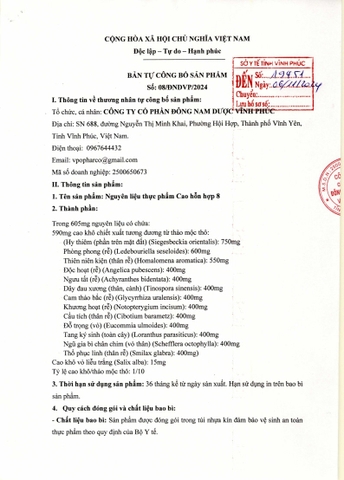 Cao Hỗn Hợp Tự Công Bố 8