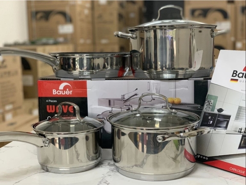 Bộ nồi Bauer Wave 4 món