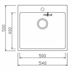 Chậu rửa bát KONOX Topmount Sink Unico 5450