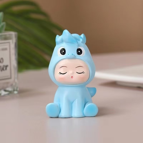 Bé ngựa xanh dương sứ