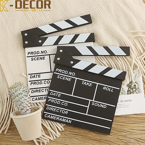 Bảng cắt phim đạo diễn màu TRẮNG size 19*20cm