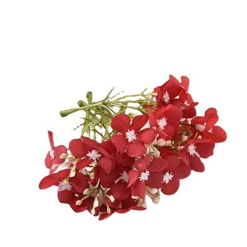 Set 10 chùm Hoa hồng 5 cánh màu ĐỎ